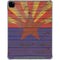Arizona Flag Dark Wood iPad Pro 12.9in (2020) Clear Case